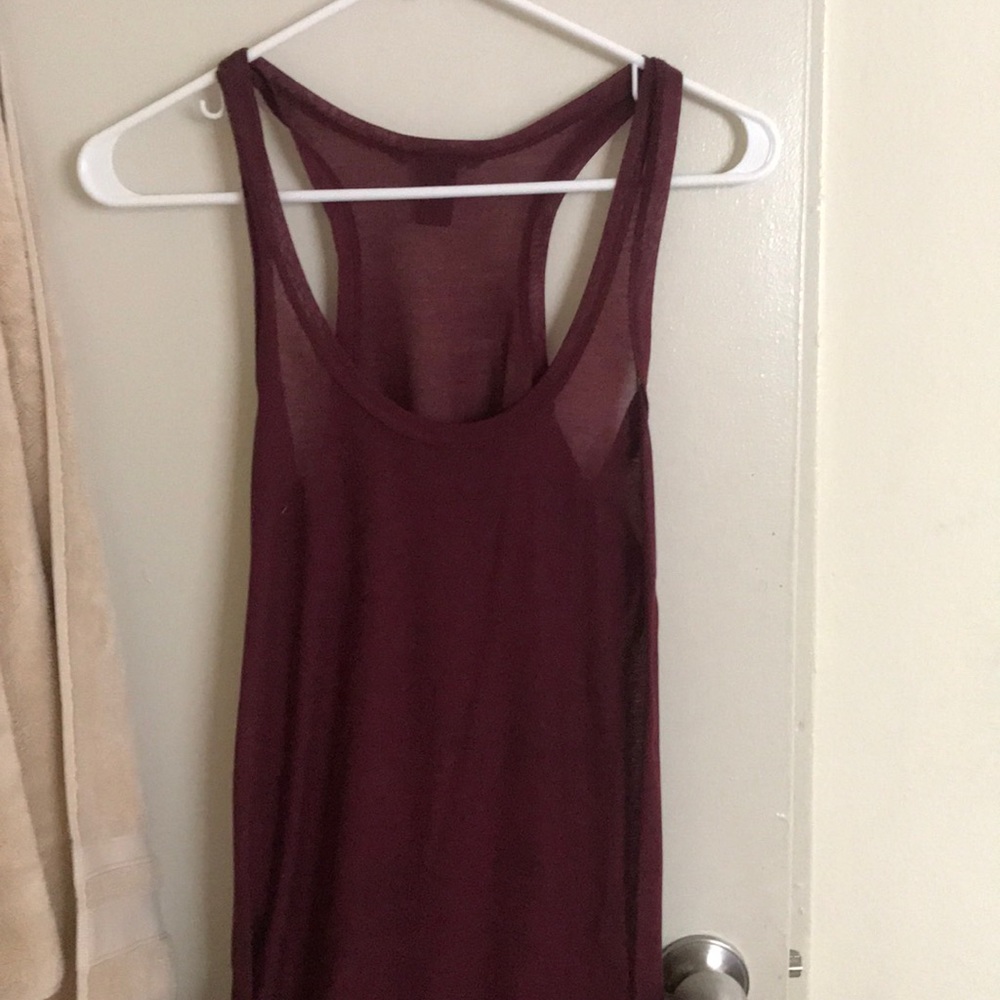 Maroon H&M tank
